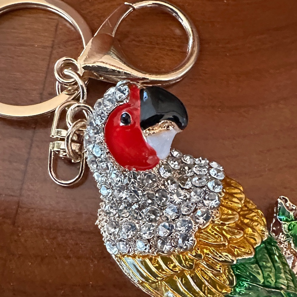 Colorful Parrot Keychain - Picture 5 of 5